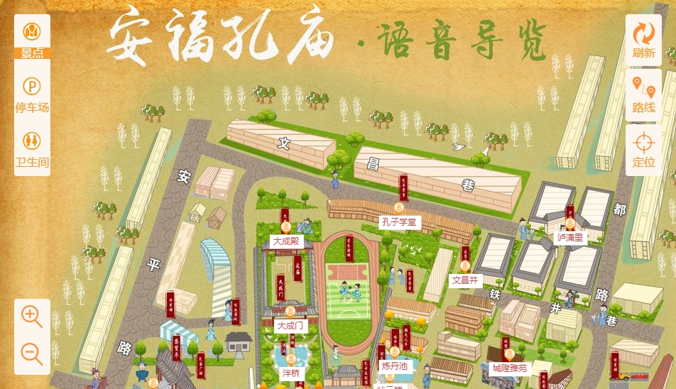 东郊镇手绘地图：智慧景区智能化服务的延伸
